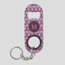 Triangles Pattern Keychain Bottle Opener