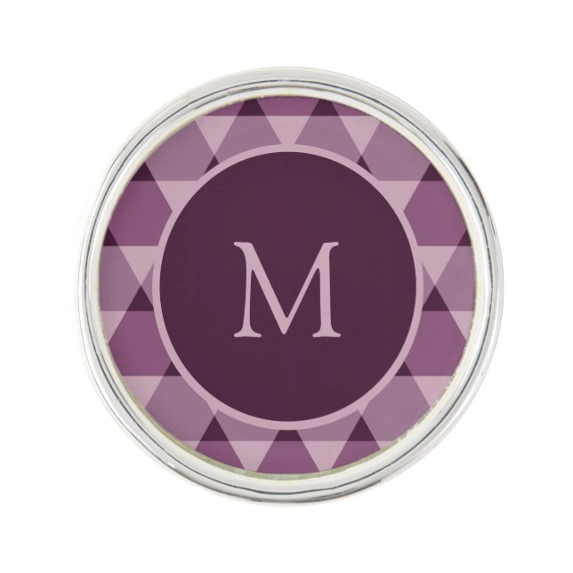 Triangles Pattern Lapel Pin (Front)