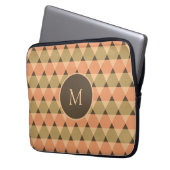 Triangles Pattern Laptop Sleeve (Front Left)