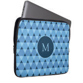 Triangles Pattern Laptop Sleeve (Front Right)