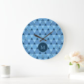 Triangles Pattern Large Clock (Home)