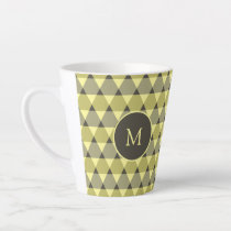 Triangles Pattern Latte Mug