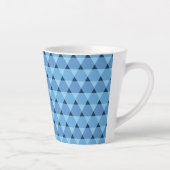Triangles Pattern Latte Mug (Right)