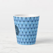 Triangles Pattern Latte Mug (Front)
