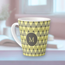Triangles Pattern Latte Mug