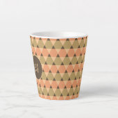 Triangles Pattern Latte Mug (Front)