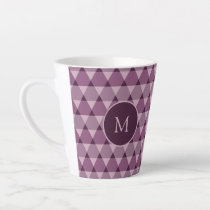 Triangles Pattern Latte Mug