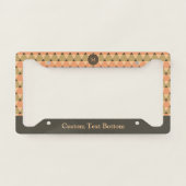 Triangles Pattern License Plate Frame (Front)