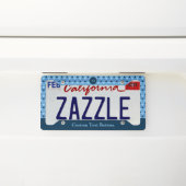 Triangles Pattern License Plate Frame (On Car)