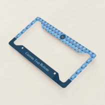 Triangles Pattern License Plate Frame