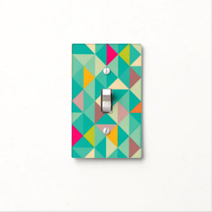 Triangles pattern light switch cover