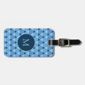 Triangles Pattern Luggage Tag (Front Horizontal)