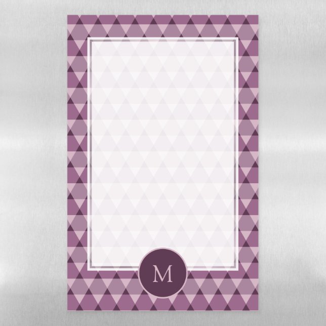 Triangles Pattern Magnetic Dry Erase Sheet (Vertical)