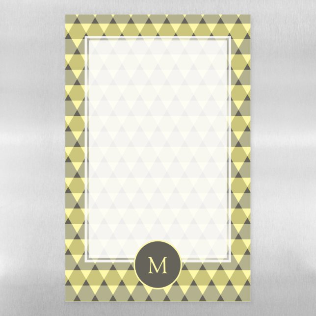 Triangles Pattern Magnetic Dry Erase Sheet (Vertical)