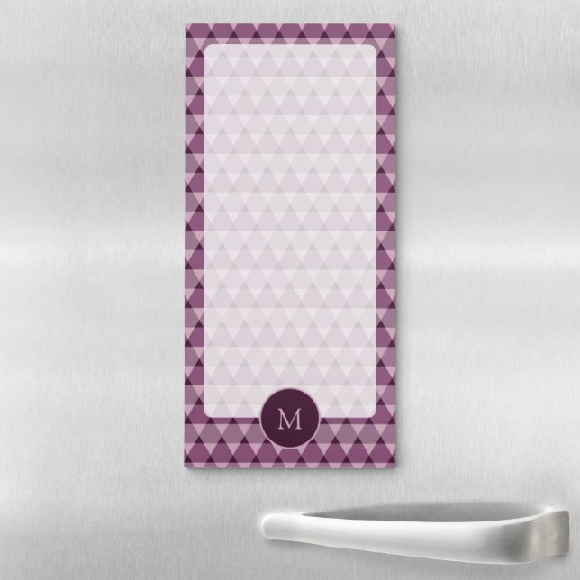 Triangles Pattern Magnetic Notepad (In Situ)