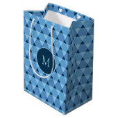 Triangles Pattern Medium Gift Bag (Back Angled)