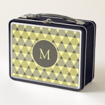 Triangles Pattern Metal Lunch Box