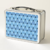 Triangles Pattern Metal Lunch Box (Back)