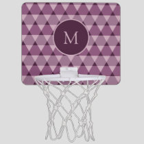 Triangles Pattern Mini Basketball Hoop