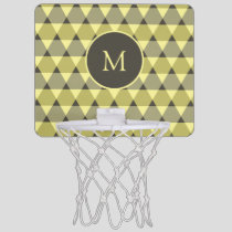 Triangles Pattern Mini Basketball Hoop