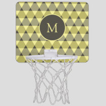 Triangles Pattern Mini Basketball Hoop