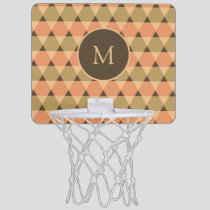 Triangles Pattern Mini Basketball Hoop