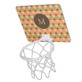 Triangles Pattern Mini Basketball Hoop (Above)