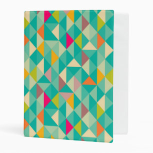 Triangles pattern mini binder