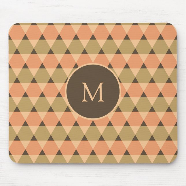Triangles Pattern Mouse Pad (Front)