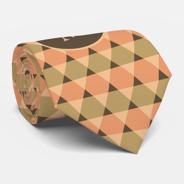 Triangles Pattern Neck Tie (Rolled)