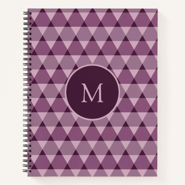 Triangles Pattern Notebook (Front)