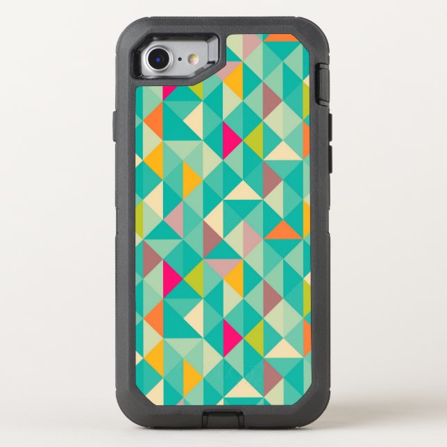 Triangles pattern otterbox iPhone case (Back)