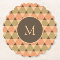Triangles Pattern Paper Coaster