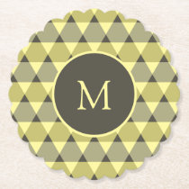 Triangles Pattern Paper Coaster