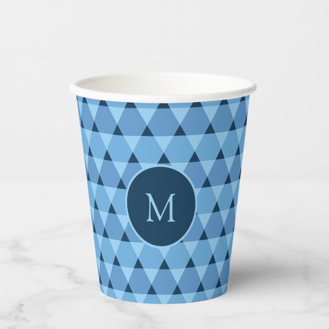 Triangles Pattern Paper Cup (Front)