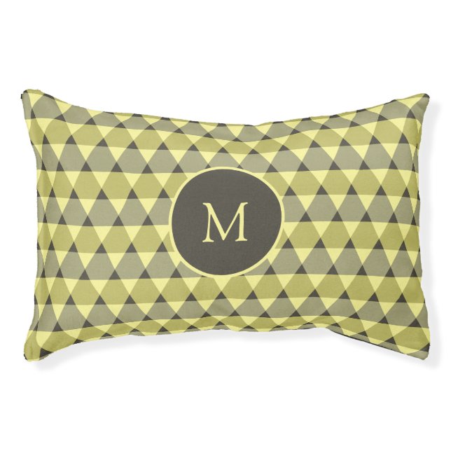 Triangles Pattern Pet Bed (Front)