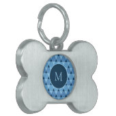 Triangles Pattern Pet ID Tag (Front Left)