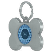 Triangles Pattern Pet ID Tag (Front Right)