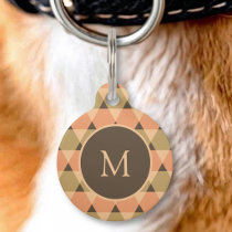 Triangles Pattern Pet ID Tag