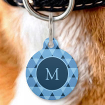 Triangles Pattern Pet ID Tag