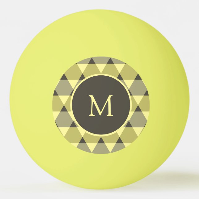 Triangles Pattern Ping Pong Ball (Front)