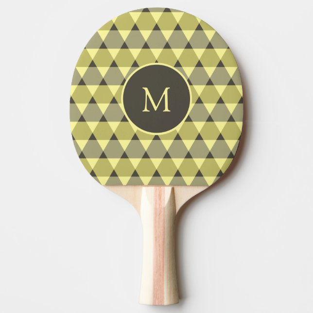Triangles Pattern Ping Pong Paddle (Front)