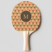 Triangles Pattern Ping Pong Paddle