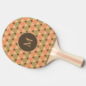 Triangles Pattern Ping Pong Paddle (Side)
