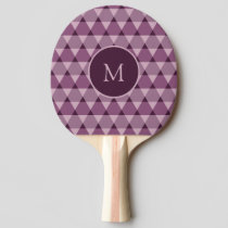 Triangles Pattern Ping Pong Paddle