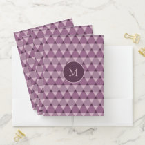 Triangles Pattern Pocket Folder