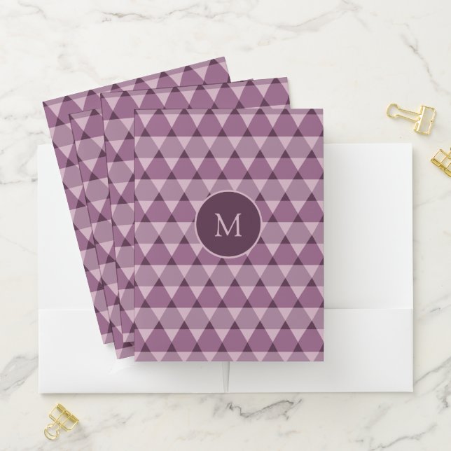 Triangles Pattern Pocket Folder (In Situ)