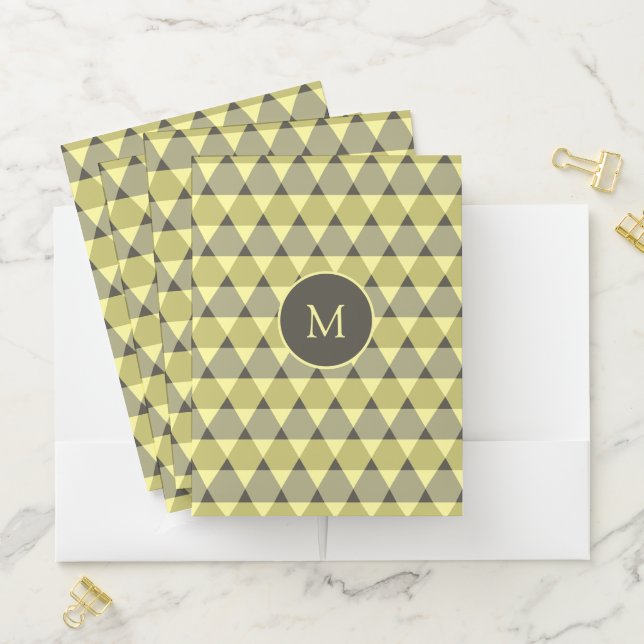 Triangles Pattern Pocket Folder (In Situ)