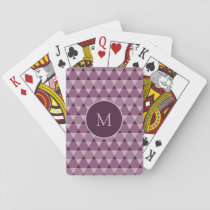 Triangles Pattern Poker Cards