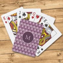 Triangles Pattern Poker Cards